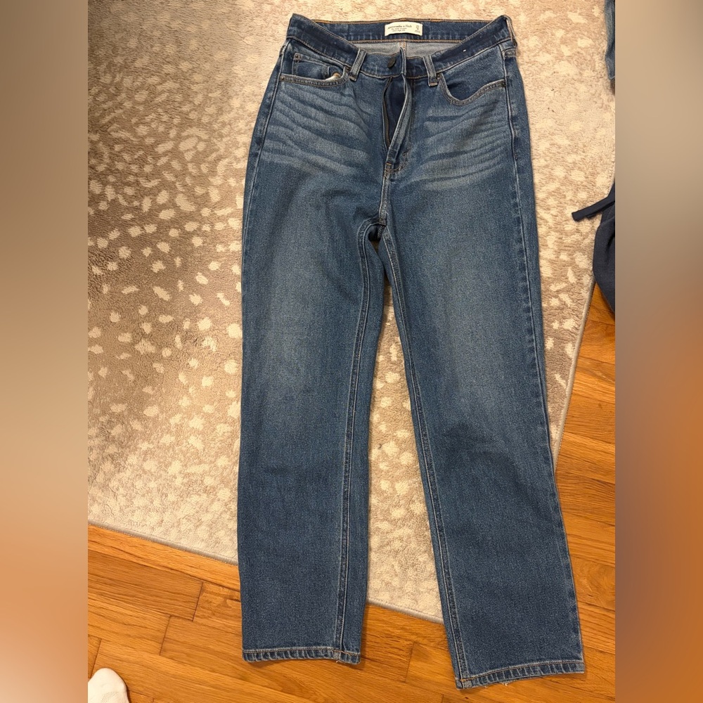 Abercrombie & Fitch Straight Leg Jeans - Blue